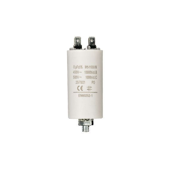 Condensatore 8uF 450V con terminale M8 Condensatore 8uF 450V con terminale M8